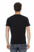 Trussardi Action Black Cotton Men's T-Shirt - Zeiniez