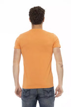 Trussardi Action Orange Cotton Men T-Shirt - Zeiniez