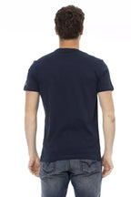 Trussardi Action Blue Cotton Men T-Shirt - Zeiniez