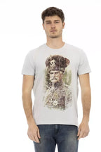 Trussardi Action Gray Cotton Men T-Shirt - Zeiniez