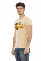 Trussardi Action Beige Cotton Men's T-Shirt - Zeiniez