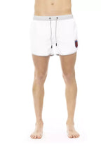 Bikkembergs White Polyester Men's Swim Short - Zeiniez