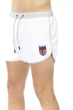 Bikkembergs White Polyester Men's Swim Short - Zeiniez