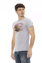 Trussardi Action Gray Cotton Men's T-Shirt - Zeiniez
