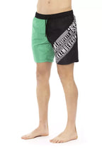Bikkembergs Green Polyester Men Swim Short - Zeiniez