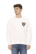 Automobili Lamborghini White Cotton Men's Sweater - Zeiniez