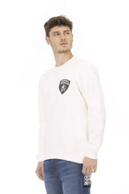 Automobili Lamborghini White Cotton Men's Sweater - Zeiniez