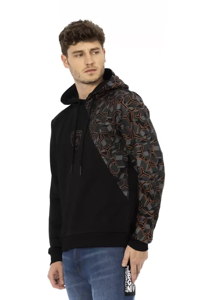Automobili Lamborghini Black Cotton Men's Hoodie - Zeiniez
