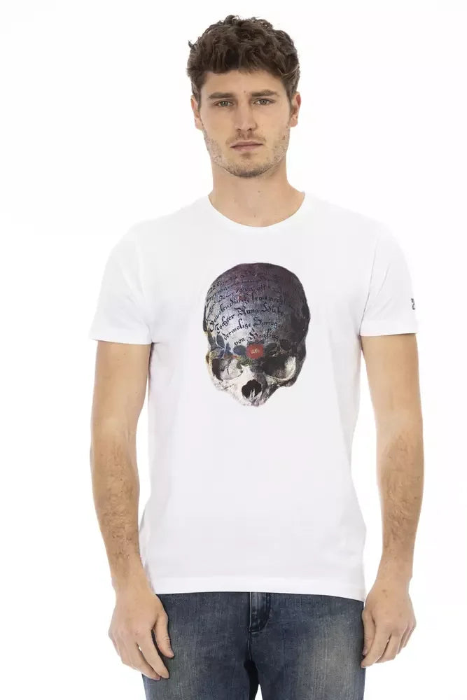 Trussardi Action White Cotton Men's T-Shirt - Zeiniez