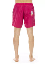 Bikkembergs Fuchsia Polyester Men Swim Short - Zeiniez