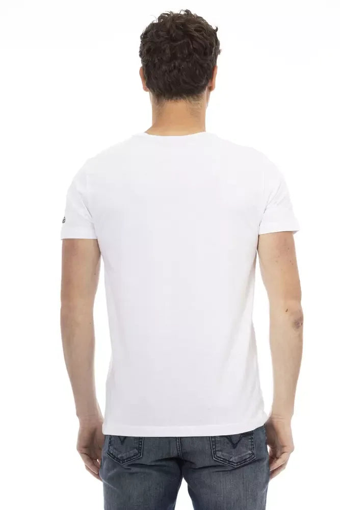 Trussardi Action White Cotton Men's T-Shirt - Zeiniez