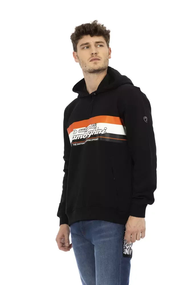 Automobili Lamborghini Black Cotton Men Hoodie - Zeiniez