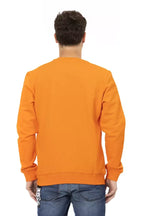 Automobili Lamborghini Orange Cotton Men's Sweater - Zeiniez