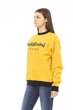 Baldinini Trend Yellow Cotton Women Hoodie - Zeiniez