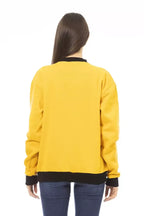 Baldinini Trend Yellow Cotton Women Hoodie - Zeiniez