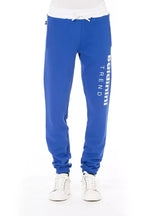 Baldinini Trend Blue Cotton Men's Sport Pant - Zeiniez