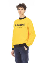 Baldinini Trend Yellow Cotton Men Sweater - Zeiniez