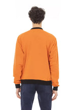 Baldinini Trend Orange Cotton Men Sweater - Zeiniez