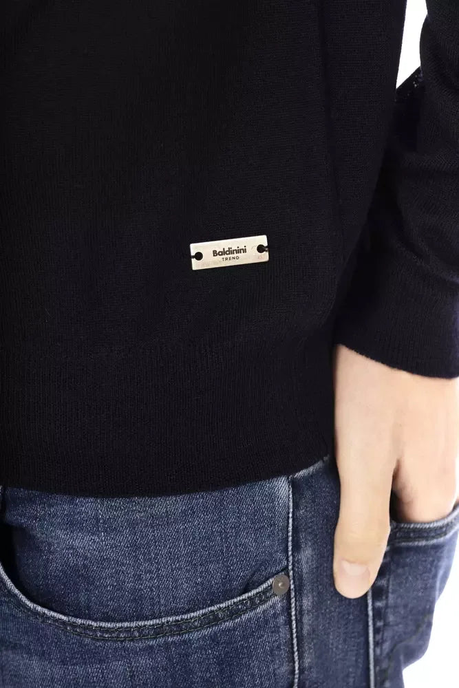 Baldinini Trend Blue Fabric Men Sweater - Zeiniez