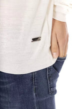 Baldinini Trend White Fabric Men Turtleneck Sweater - Zeiniez