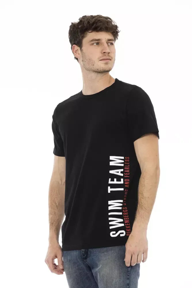 Bikkembergs Black Cotton Men T-Shirt - Zeiniez