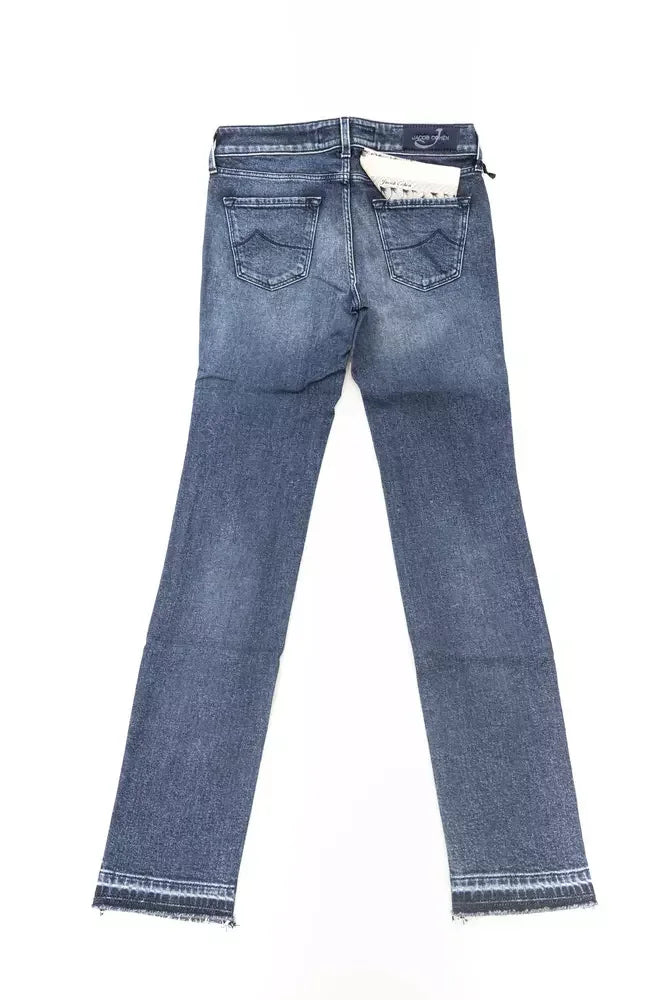 Jacob Cohen Blue Cotton Women Jeans - Zeiniez