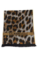 Cavalli Class Brown Wool Men Scarf - Zeiniez