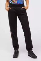 Custo Barcelona Black Cotton Women Sweatpant - Zeiniez