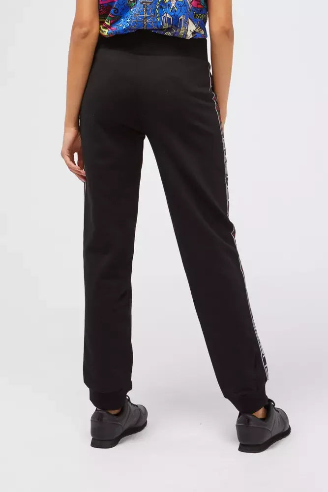 Custo Barcelona Black Cotton Women Sweatpant - Zeiniez