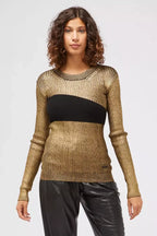 Custo Barcelona Gold Wool Women Sweater - Zeiniez