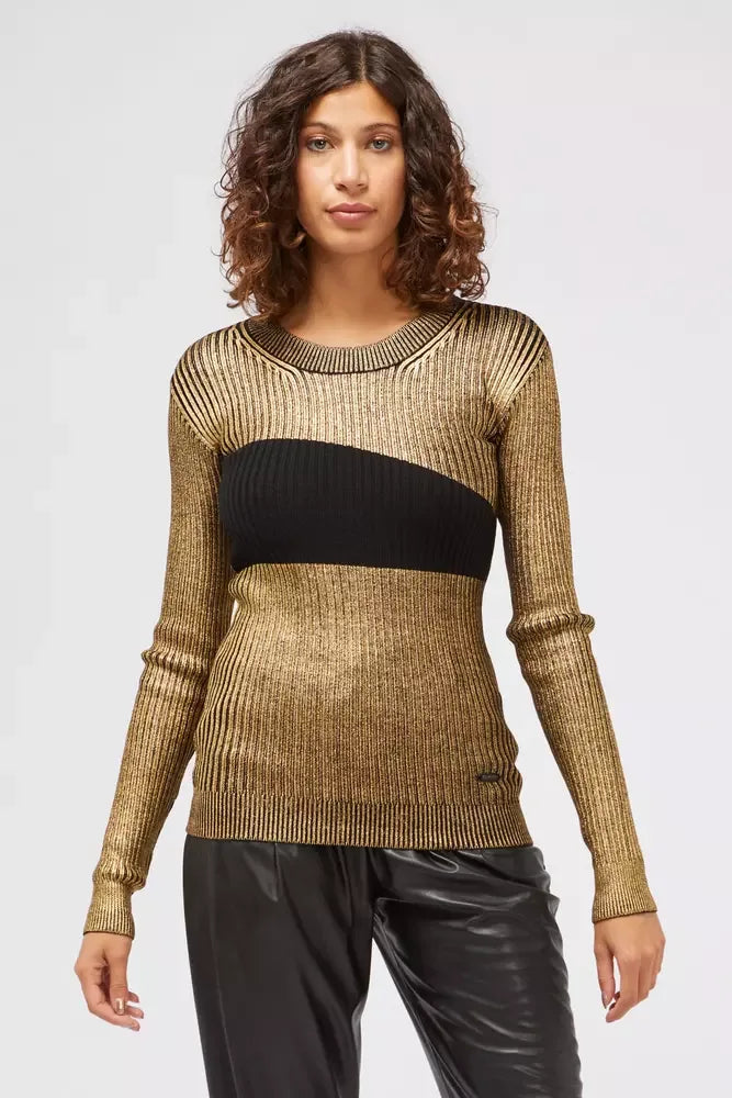 Custo Barcelona Gold Wool Women Sweater - Zeiniez