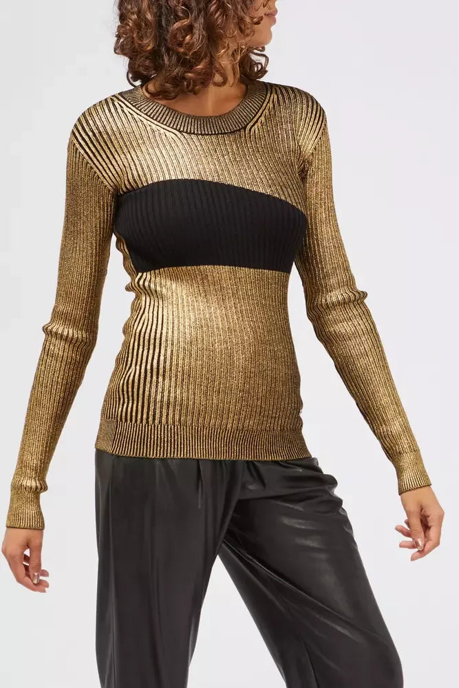 Custo Barcelona Gold Wool Women Sweater - Zeiniez