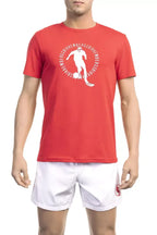Bikkembergs Red Cotton Men T-Shirt - Zeiniez