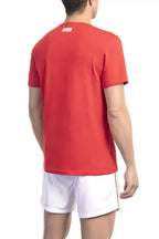 Bikkembergs Red Cotton Men T-Shirt - Zeiniez