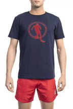Bikkembergs Blue Cotton Men T-Shirt - Zeiniez