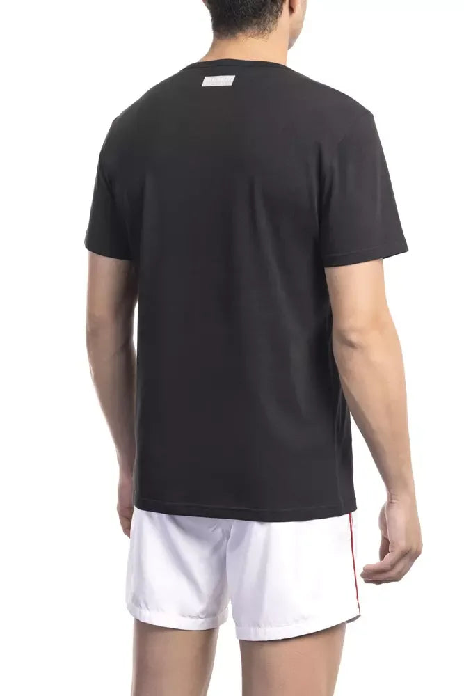 Bikkembergs Black Cotton Men T-Shirt - Zeiniez