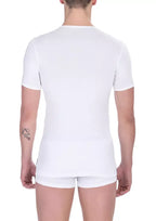 Bikkembergs White Cotton Men T-Shirt - Zeiniez