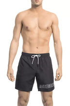 Bikkembergs Black Polyester Men Swim Short - Zeiniez