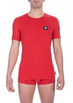 Bikkembergs Red Cotton Men's T-Shirt - Zeiniez