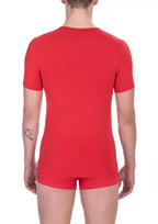 Bikkembergs Red Cotton Men's T-Shirt - Zeiniez