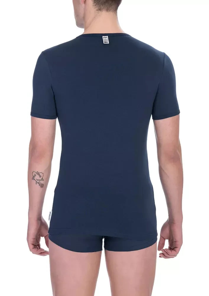 Bikkembergs Blue Cotton Men's T-Shirt - Zeiniez