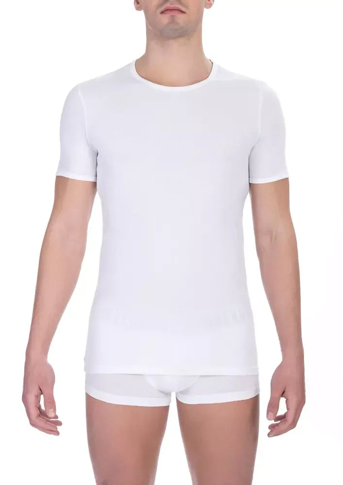 Bikkembergs White Cotton Men's T-Shirt - Zeiniez