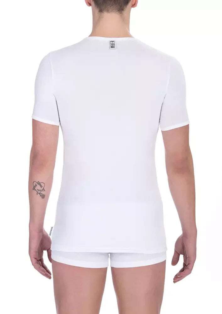 Bikkembergs White Cotton Men's T-Shirt - Zeiniez