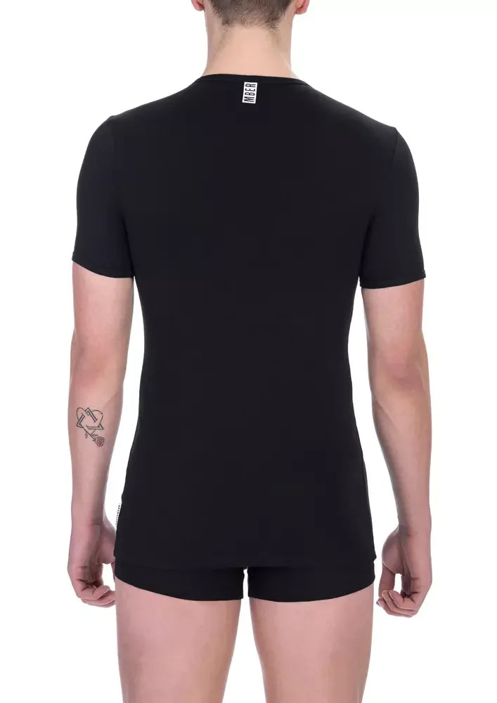 Bikkembergs Black Cotton Men's T-Shirt - Zeiniez