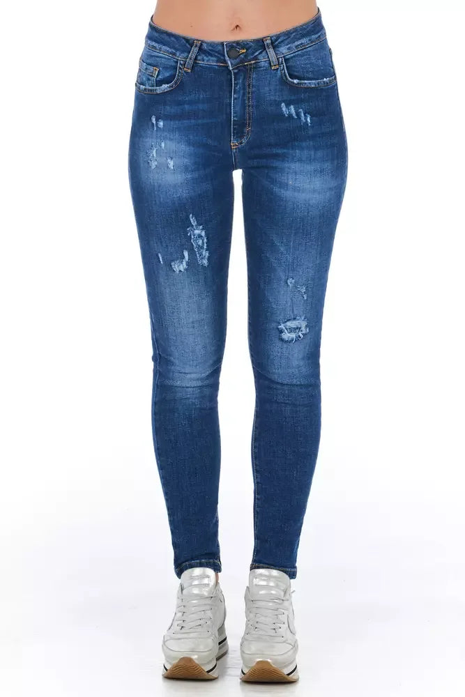Frankie Morello Blue Other Fibres Women Jeans - Zeiniez