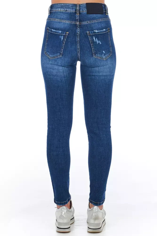 Frankie Morello Blue Other Fibres Women Jeans - Zeiniez