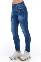 Frankie Morello Blue Other Fibres Women Jeans - Zeiniez