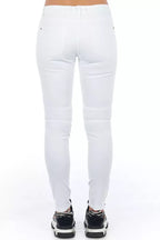 Frankie Morello White Cotton Women Jeans - Zeiniez