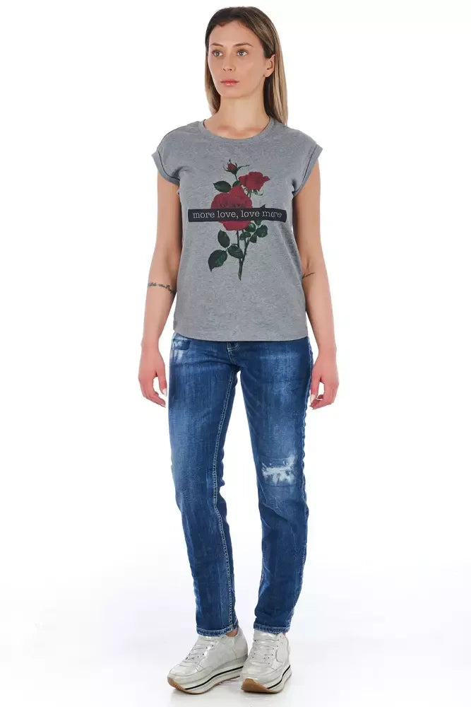 Frankie Morello Blue Cotton Women Jeans - Zeiniez