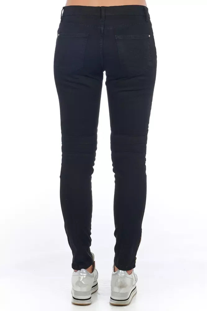 Frankie Morello Black Cotton Women Jeans - Zeiniez